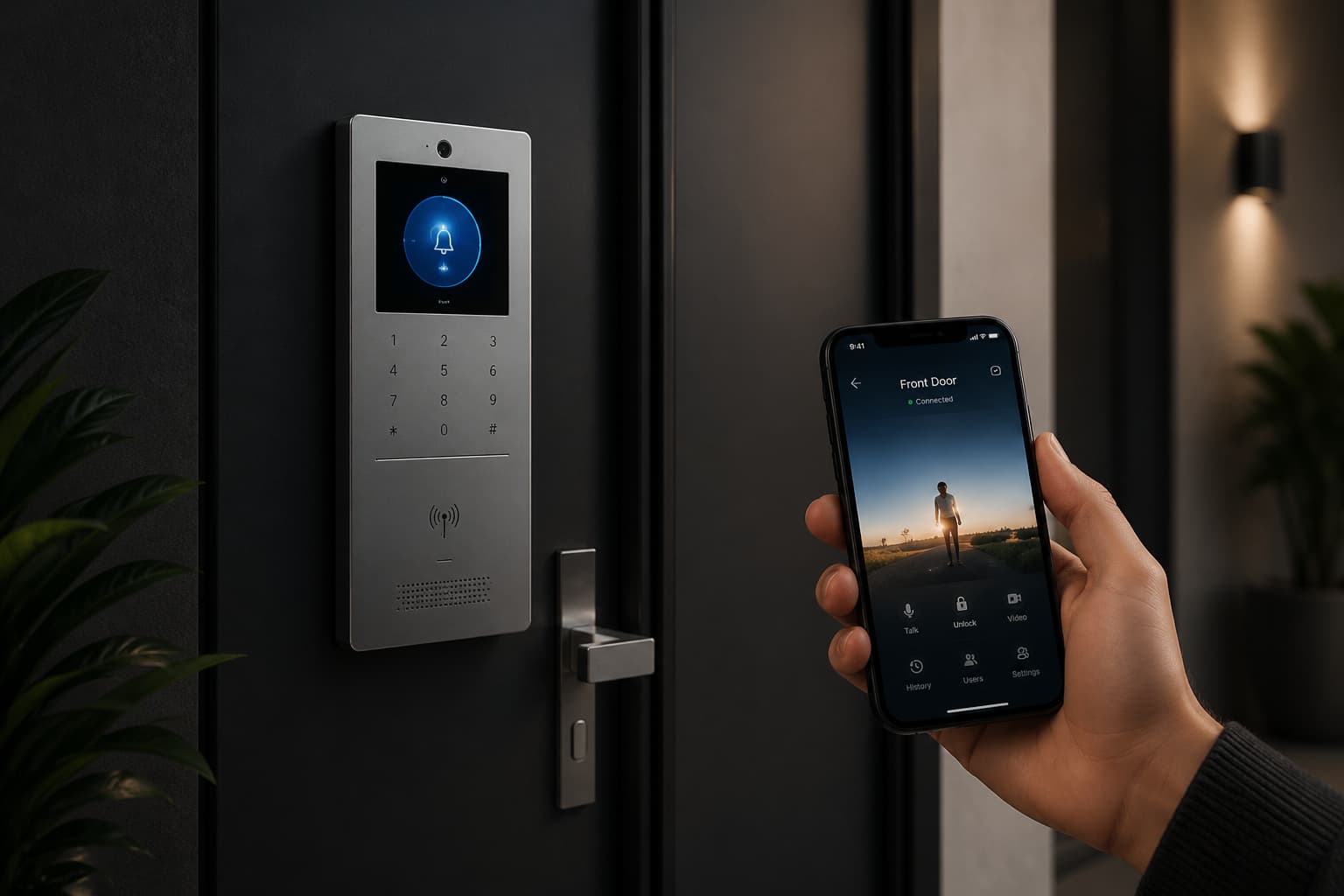 Smarte Intercom und Zutrittskontrolle